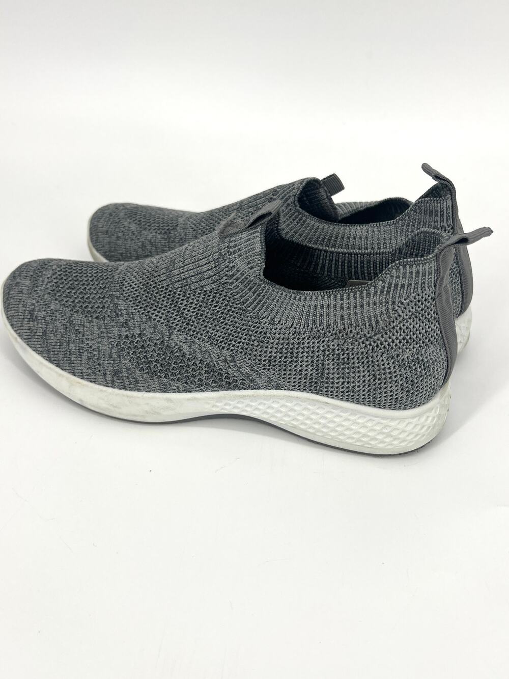 Tommy Bahama Mens Flint Gray Knit Memory Foam Slip On Sneaker Size 10